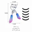 ابعاد فرمژه میسو مدل MI-015 با دسته رنگی و 5 پد یدک