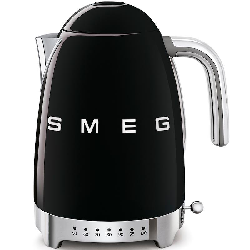 کتری برقی درجه دار اسمگ رنگ مشکی مدل Smeg KLF04