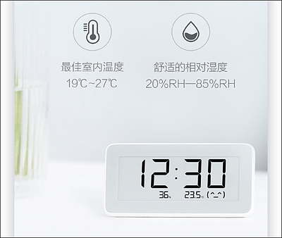 ساعت و دماسنج و رطوبت سنج هوشمند شیائومی Xiaomi Temperature Humidity Meter