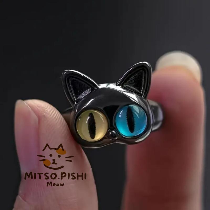 انگشتر گربه چشم رنگی