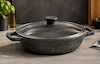 ماهیتابه دودسته درب دار 28 ریزولی Risoli Granito Hardstone
