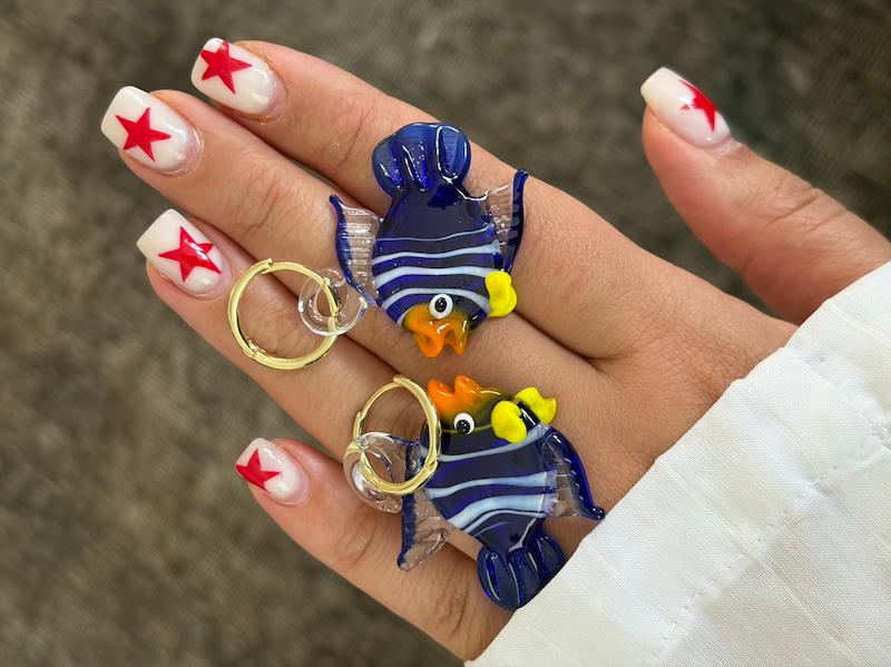 گوشواره شیشه ای کد (۲۳۹)