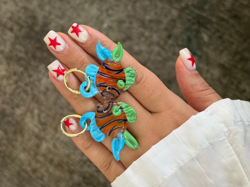 گوشواره شیه ای ماهی کد(۲۴۰)