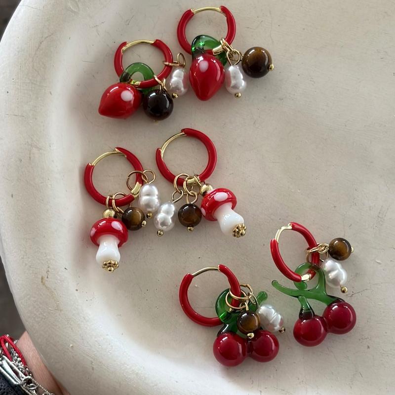 گوشواره میوه شیشه ای کد (۲۴۲)
