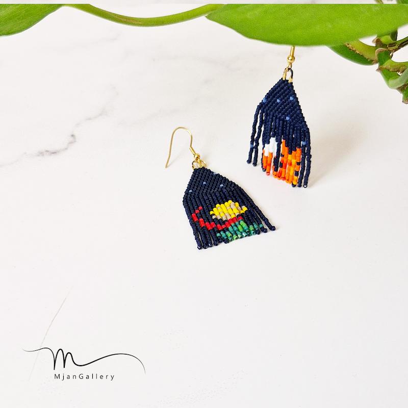 M0017 _ گوشواره شازده کوچولو ( منجوق میوکی )