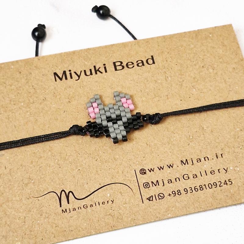 M0107 _ دستبند مینی (سگ، میکی موس، خرگوش، خفاش، فرشته و روباه) ( منجوق میوکی )