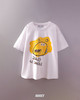 پک 4 عددی تیشرت سفید 7 تا 10 سال طرح شیر زرد کد 1612