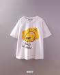 پک 4 عددی تیشرت سفید 7 تا 10 سال طرح شیر زرد کد 1612