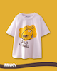پک 4 عددی تیشرت سفید 7 تا 10 سال طرح شیر زرد کد 1612