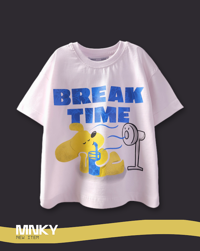 پک 4 عددی تیشرت سفید 3 تا 6 سال طرح سگ ریلکس کد 1590