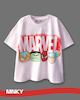 پک 4 عددی تیشرت سفید 3 تا 6 سال طرح Marvel کد 1600