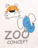 پک 4 عددی تیشرت سفید 3 تا 6 سال طرح ZOO کد 1597