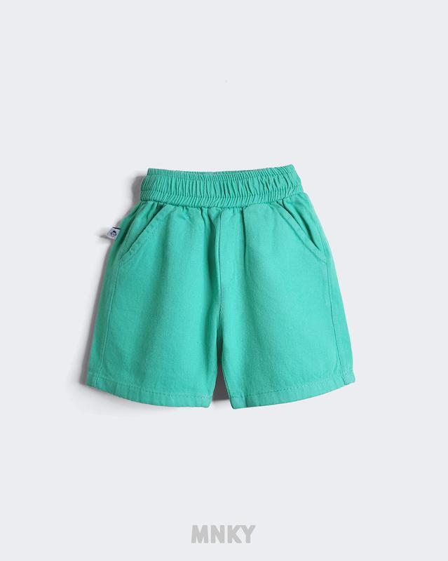 پک 4 عددی شلوارک کتان کج راه آدامسی کد 1639