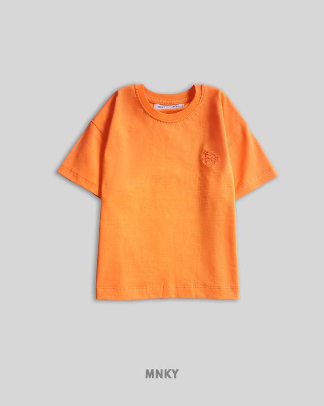 پک 4 عددی تیشرت ساده رنگ پرتقالی کد 1668