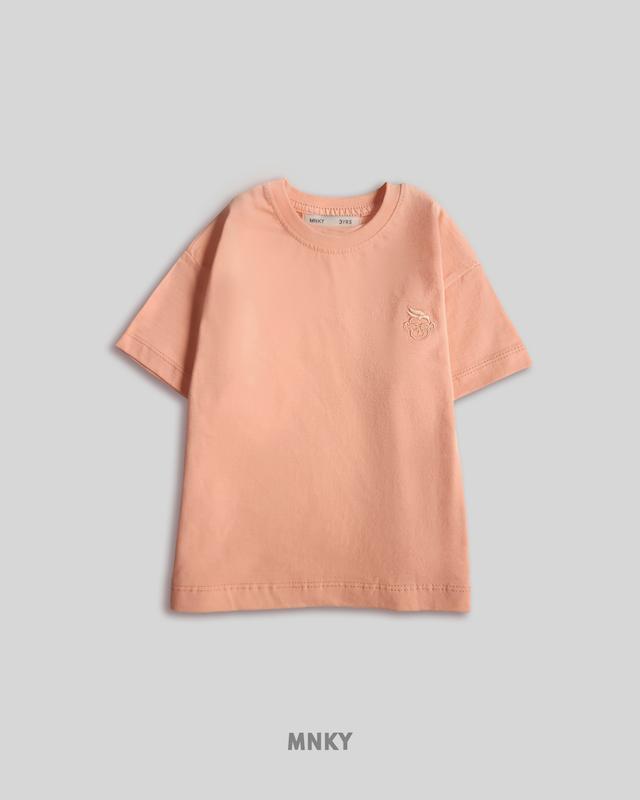 پک 4 عددی تیشرت ساده رنگ هلویی روشن کد 1655