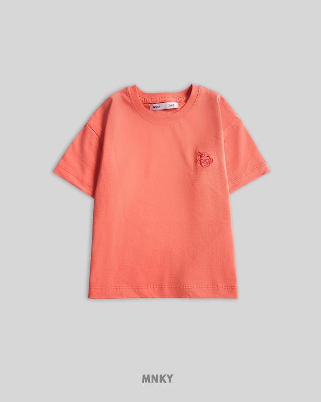 پک 4 عددی تیشرت ساده رنگ هلویی تیره کد 1654