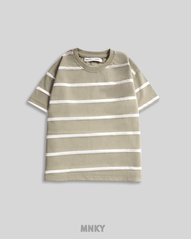 پک 4 عددی تیشرت راه راه - زیتونی کد 1696