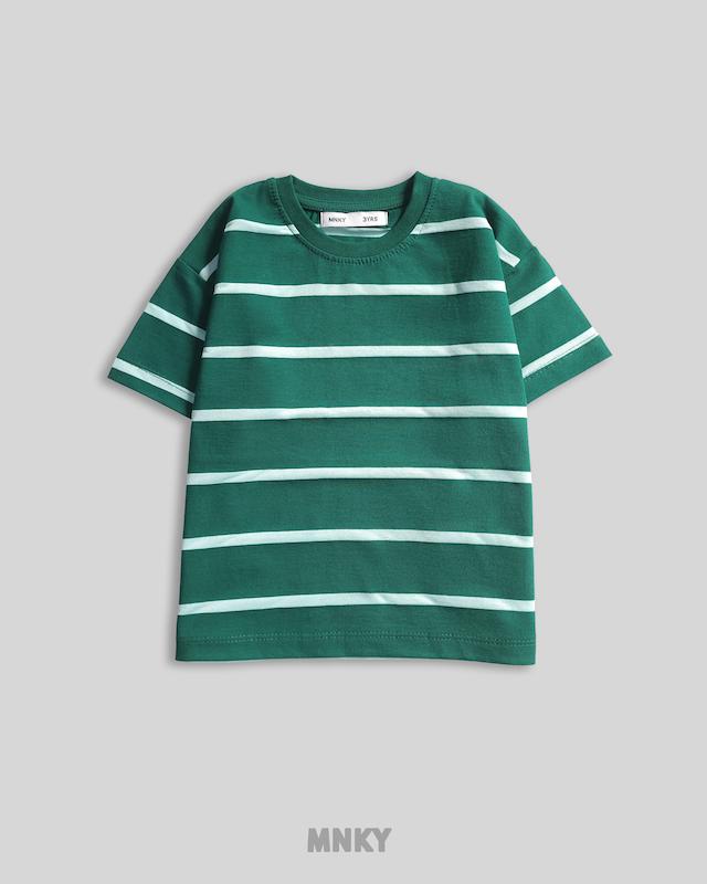 پک 4 عددی تیشرت راه راه - سبز کد 1698