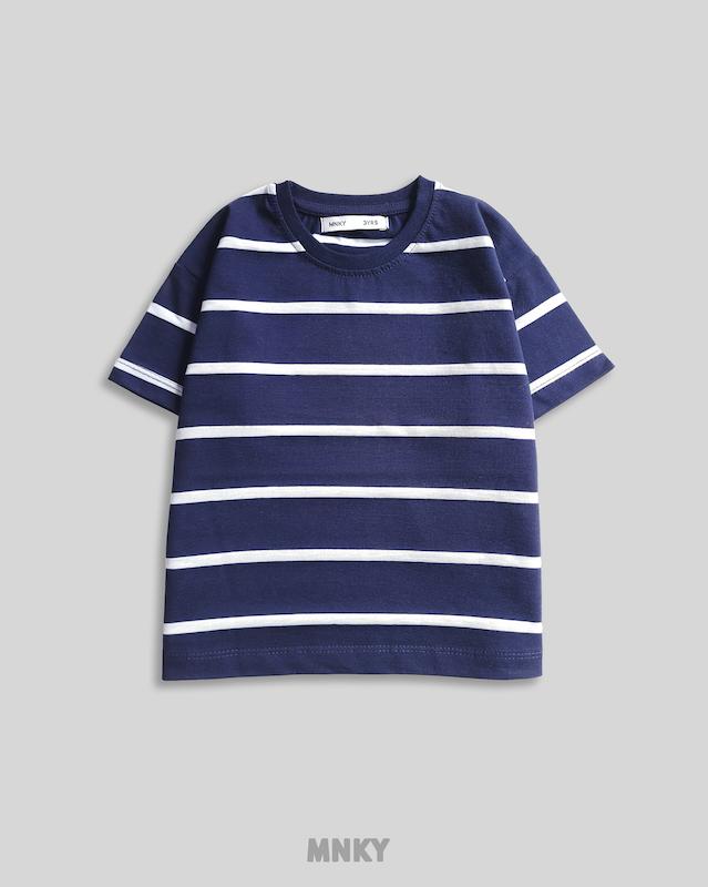 پک 4 عددی تیشرت راه راه - سورمه ای کد 1701