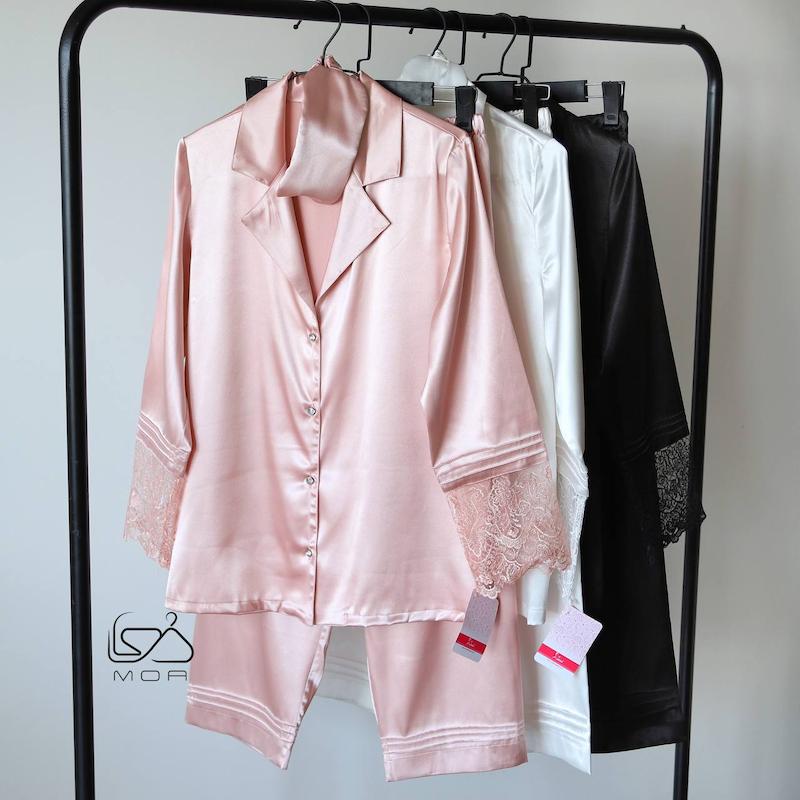 ست لباس خواب ساتن ابریشمی کد 4040