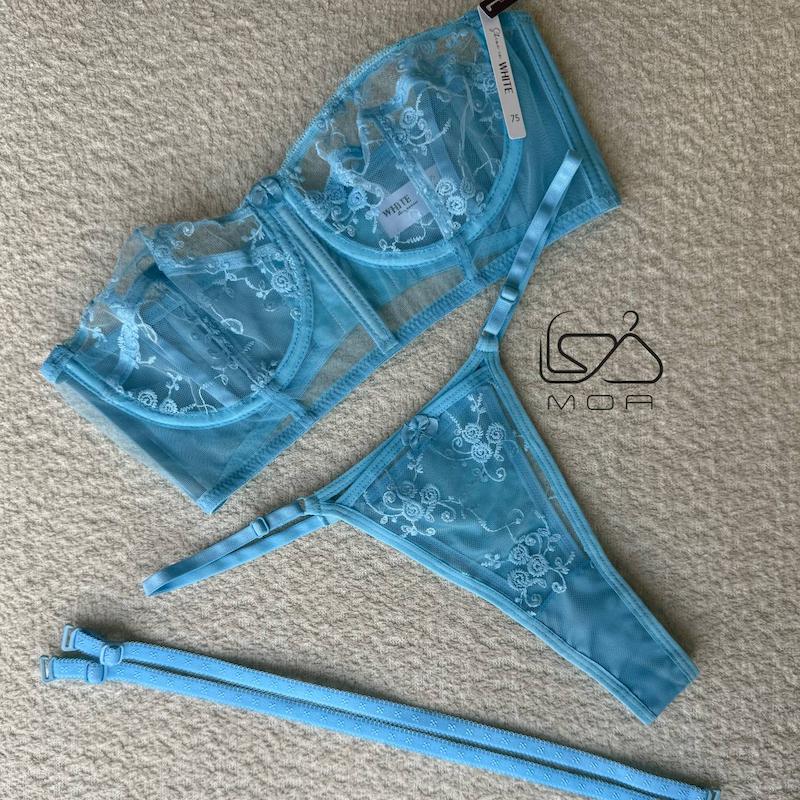 ست شورت و سوتین کاپ A برند وایت لیدی کد 666