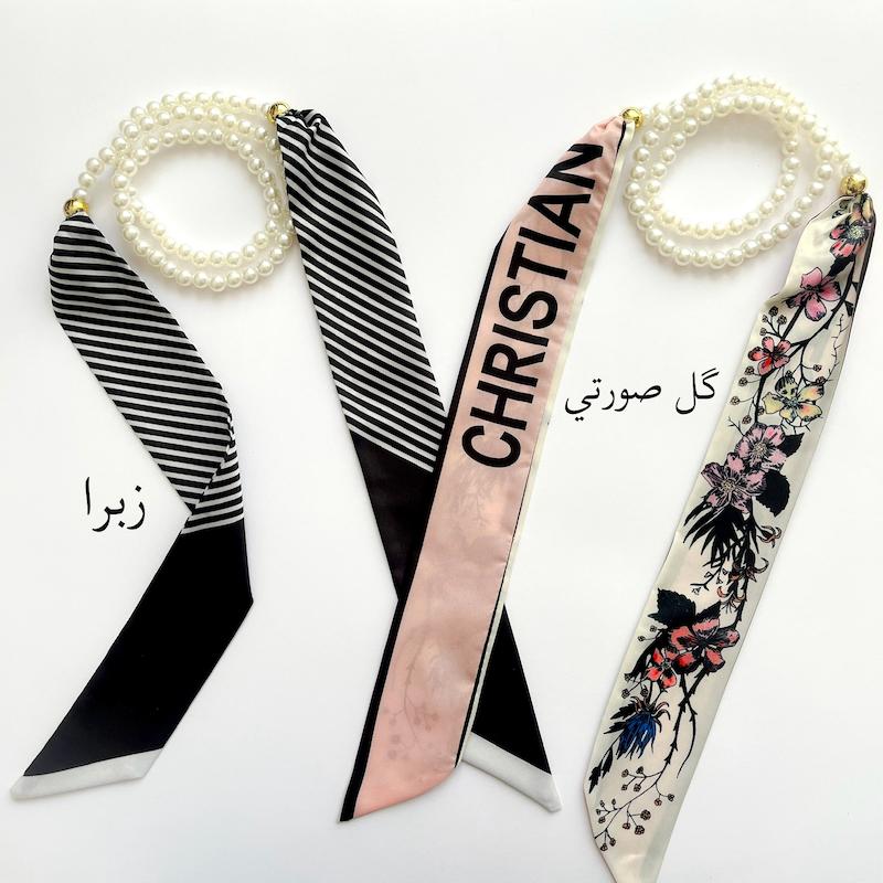 هد مو و دستمال گردن باندانا مرواريدي