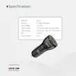شارژر فندکی ۵۰ وات دو پورت گرین لاین مدل Dual Port Car Charger 50W