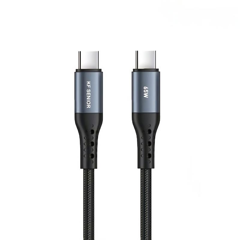 کابل شارژ کی اف 65w دو سر تایپ سی S89