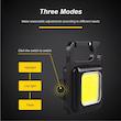 چراغ قوه شارژی مدل Light Keychain LED با نور مهتابى COB بدنه فلزى ضدآب و ضدضربه، مگنت دار، دربازكن چندمنظوره و سه حالت نوردهی