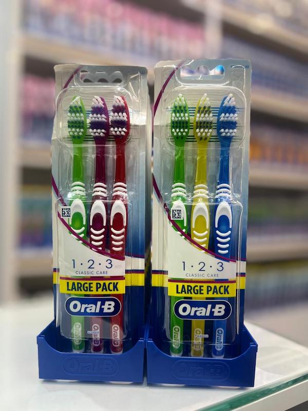 مسواک 3 قلو 1.2.3