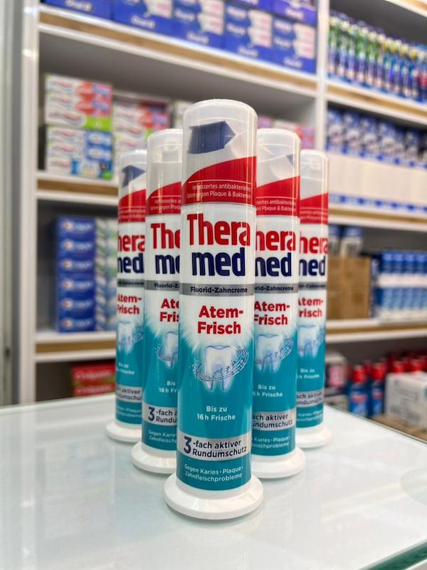 خمیر دندان پمپی theramed