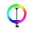 رینگ لایت 13 اینچ + سه پایه عکاسی پی نت (P-net) مدل LJJ33-RGB
