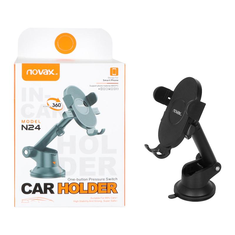 هولدر گوشی موبایل پایه دار Novax مدل N24 - مشکی