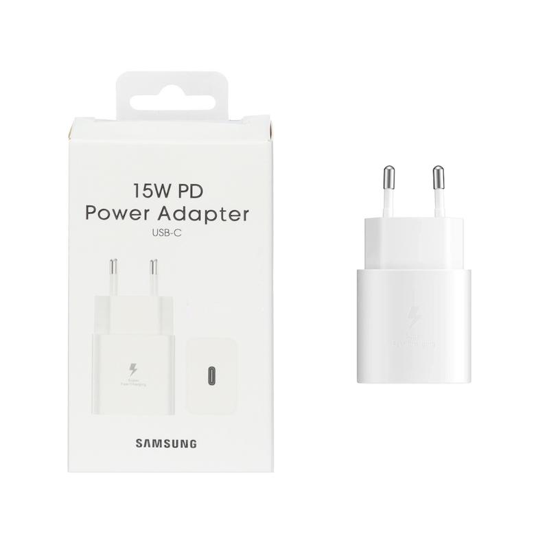 شارژر دو پین SAMSUNG 15W درجه یک سفید DST 