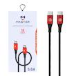 کابل شارژ فست MASTER Type-C to Type-C مدل ETM 002 - مشکی قرمز