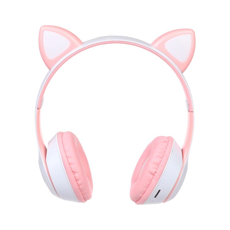 هدفون بی سیم a cat مدل MZ-023 - سفید صورتی