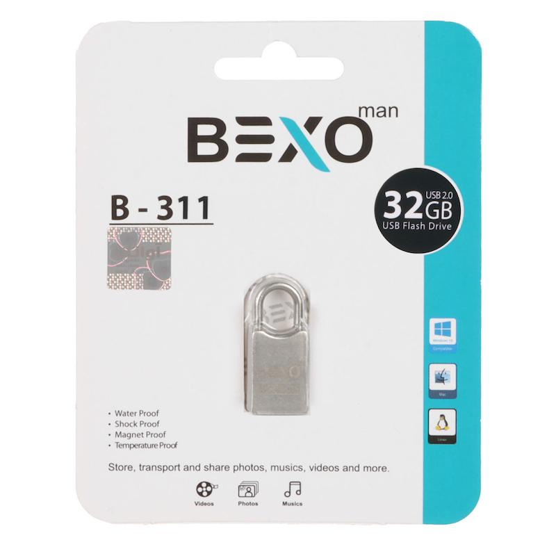 BEXO B-311 USB2.0 Flash Memory - 32GB (گارانتی داده پردازی آواتک) نقره ای