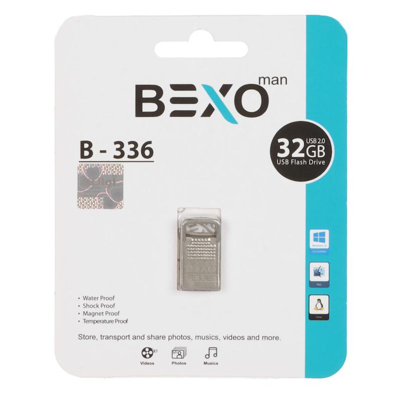 BEXO B-336 USB2.0 Flash Memory - 32GB (گارانتی داده پردازی آواتک) نقره ای