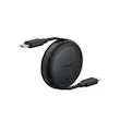 کابل شارژ جمع شونده Type-C به Type-C باسئوس مدل Baseus Free2Pull Mini Charging Cable توان 60 وات طول 1 متر با گارانتی 24 ماهه شرکتی