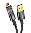 کابل شارژ USB به لایتنینگ باسئوس مدل Baseus Explorer Series Auto Power-Off Fast Charging Data Cable جریان 2.4 آمپر طول 1 متر با گارانتی 24 ماهه شرکتی