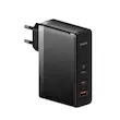 شارژر دیواری 140 وات باسئوس مدل Baseus GaN5 Pro Fast Charger 2C+U 140W EU CCGP10020 با 2 خروجی USB-C و 1 خروجی USB به همراه کابل دو سر USB-C با گارانتی 24 ماهه شرکتی