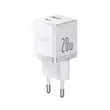 شارژر دیواری 20 وات باسئوس مدل Baseus Palm Fast Charger C+U 20W EU با گارانتی 24 ماهه شرکتی