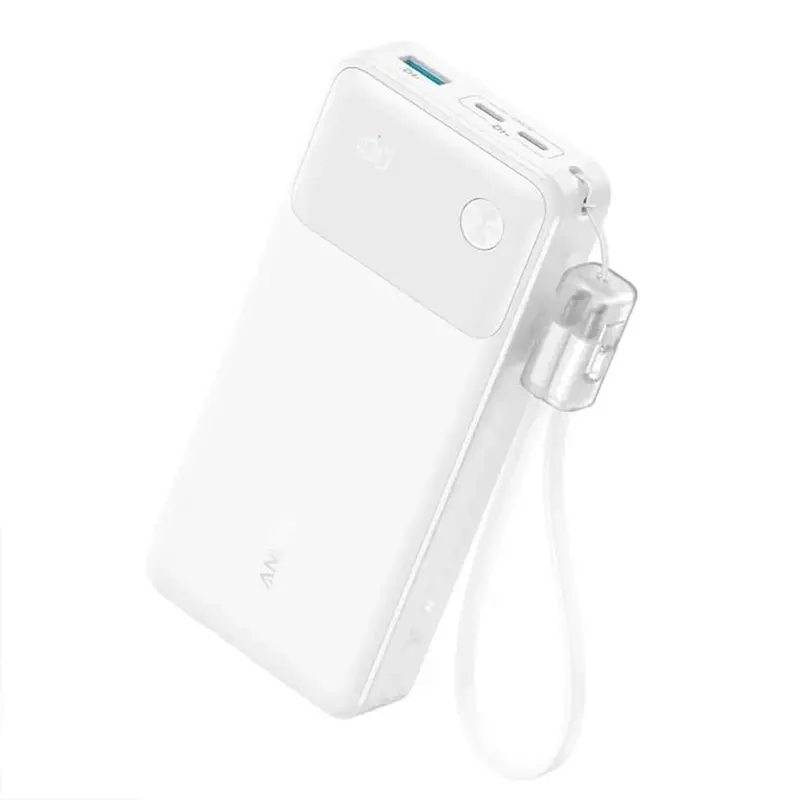 پاوربانک 20000 میلی آمپر انکر 30 وات مدل Anker A1384 به همراه کابل USB-C به USB-C با گارانتی 18 ماهه شرکتی