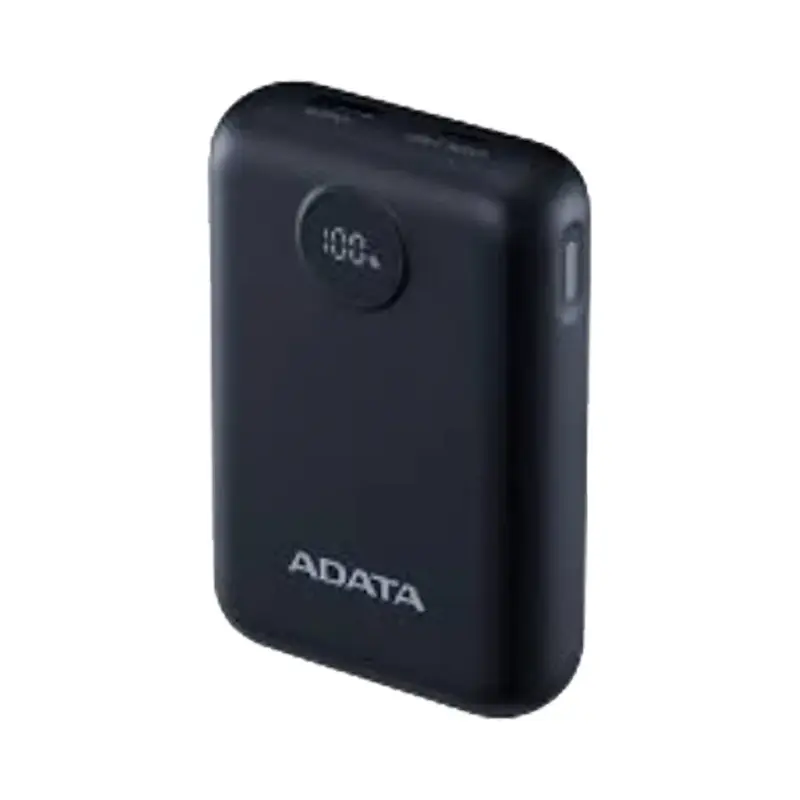 پاوربانک 10000 میلی آمپر ای دیتا 20 وات مدل Adata C100 Digital Display با گارانتی 18 ماهه شرکتی