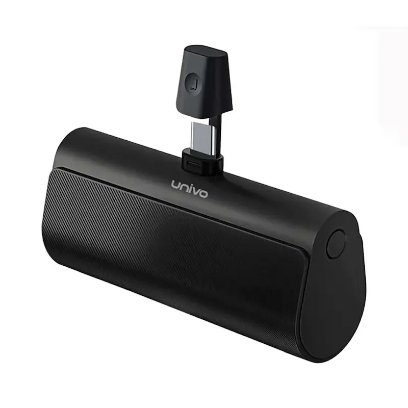 پاوربانک 4500 میلی آمپر یونیوو مدل Univo UN5000 USB-C با گارانتی 18 ماهه شرکتی