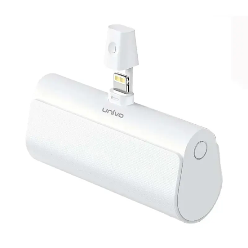 پاوربانک 4500 میلی آمپر یونیوو مدل Univo UN5000 Lightning با گارانتی 18 ماهه شرکتی