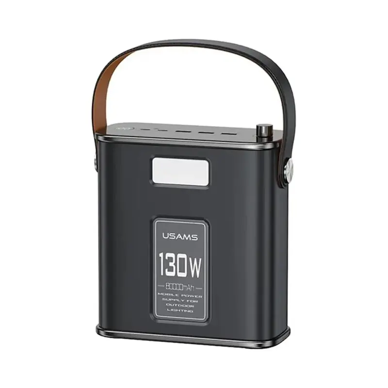پاوربانک 80000 میلی آمپر یوسمز 130 وات مدل Usams USAMS-ST STXLOGTC01 دارای کابل USB-C به USB-C با گارانتی 12 ماهه شرکتی
