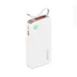 پاوربانک 10000 میلی آمپر یوسمز 20 وات مدل USAMS XY Series CD224 دارای کابل USB-C جمع شونده با گارانتی 12 ماهه شرکتی