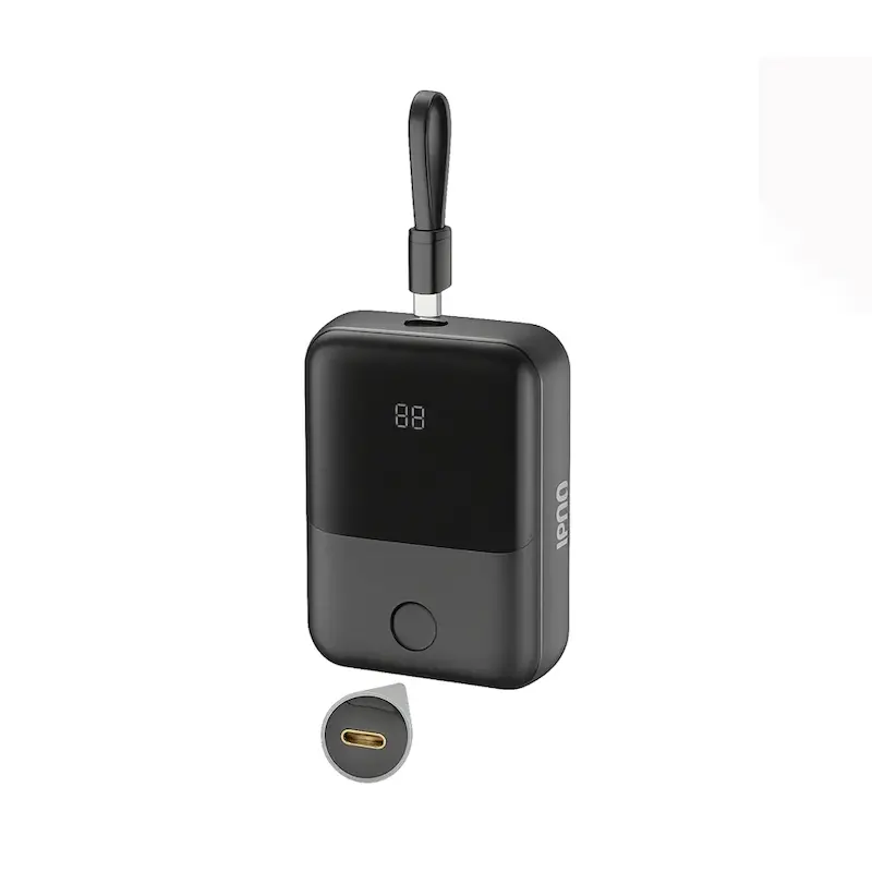 پاوربانک 10000 میلی آمپر بودی توان 20 وات بودی مدل Budi PB086B با 3 پورت خروجی و کابل USB-C با گارانتی ۱۸ ماهه شرکتی (۶ ماه تعویض)