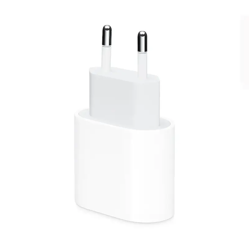 شارژر دیواری اپل 20 وات دو پین مدل Apple A2347 USB-C پارت نامبر ZM/A با گارانتی 18 ماهه شرکتی